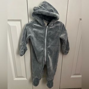 First Impressions Grey One Piece Coverall 6-9M